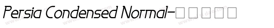 Persia Condensed Normal字体转换